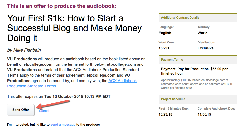 Make an audiobook