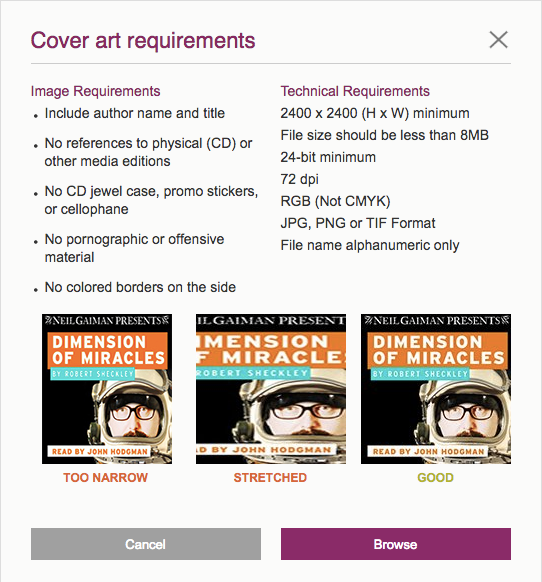 400 cover art requirements